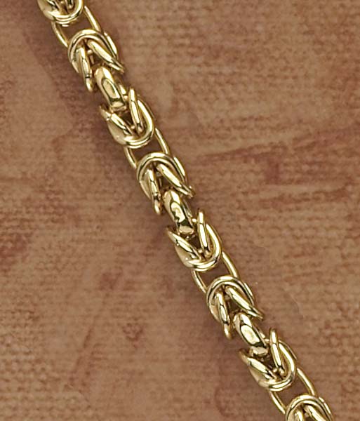 Appraisal: GOLD BRACELET k yellow gold fancy link chain bracelet length