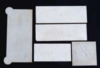 Appraisal: FIVE PIECES OF WHITE MARBLE Ideal for furniture restoration Lot