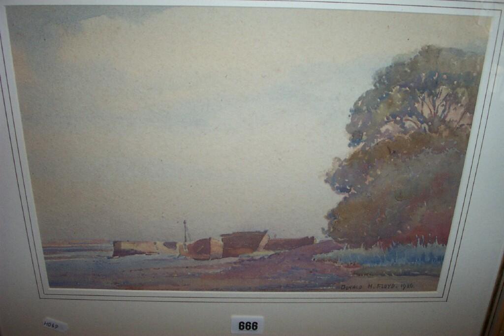 Appraisal: An early th century watercolour by Donald H Floyd of