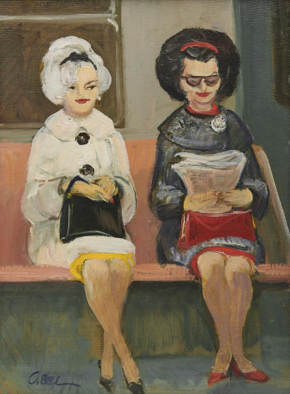 Appraisal: CECIL BELL American - Two Girls - Take Your Choice