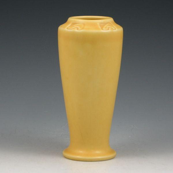 Appraisal: Rookwood vase from in yellow matte with molded decoration around