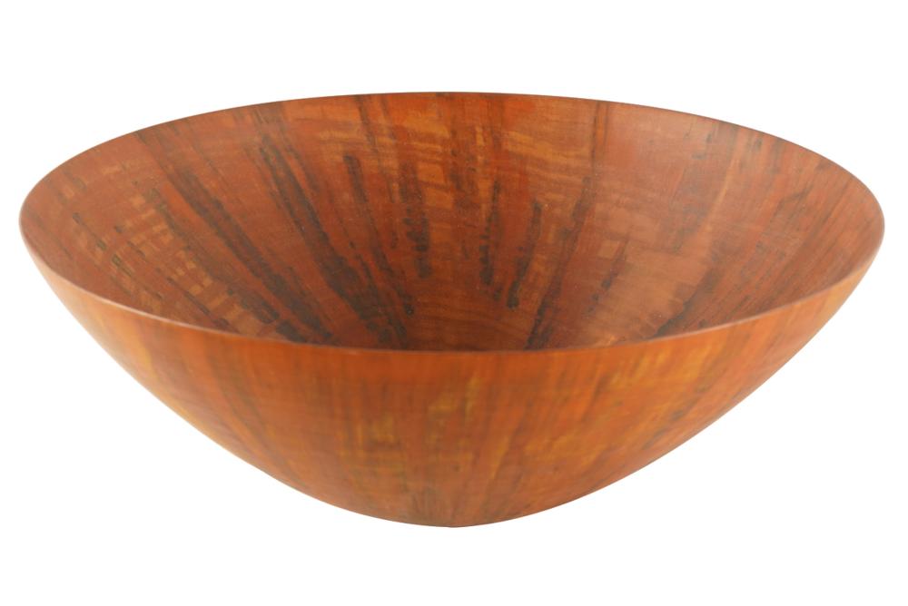 Appraisal: RON KENT B NORFOLK ISLAND PINE WOOD BOWL signed and