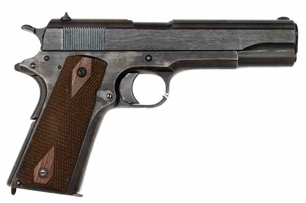 Appraisal: WWI Colt Semi-Auto Pistol with Savage Replacement Slide ACP cal