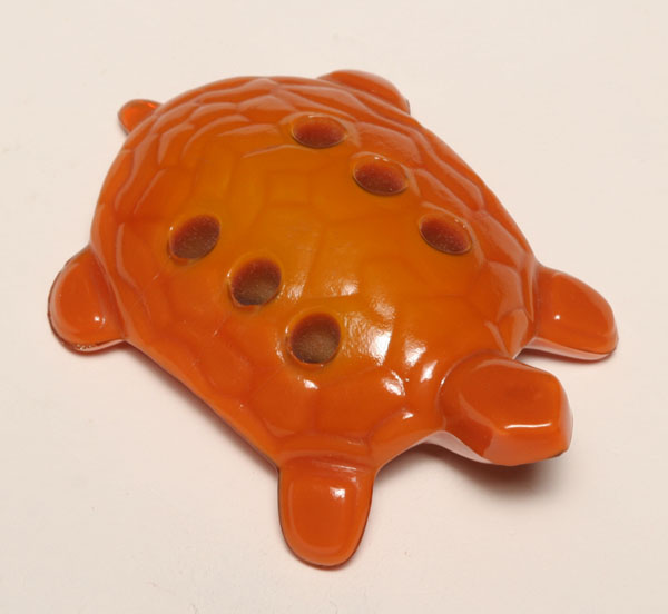 Appraisal: Northwood Chinese Coral Turtle block frog