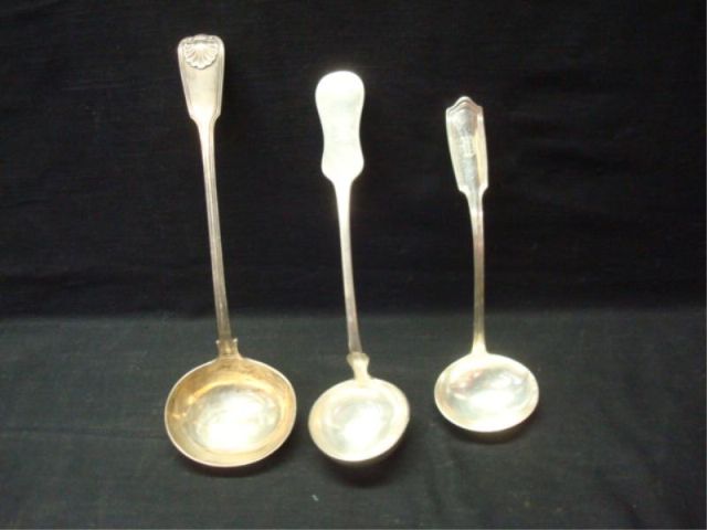 Appraisal: ladles plate and silver Possible silver or plate See marks