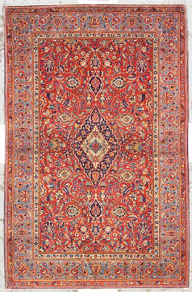 Appraisal: A Kashan rug Central Persia circa size approximately ft in