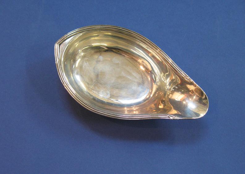 Appraisal: A GEORGE III PAP BOAT of shaped oval form with