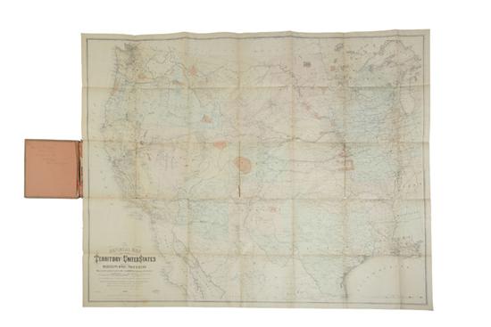 Appraisal: PRESENTATION COPY OF KEELER'S MAP OF THE WESTERN TERRITORIES W