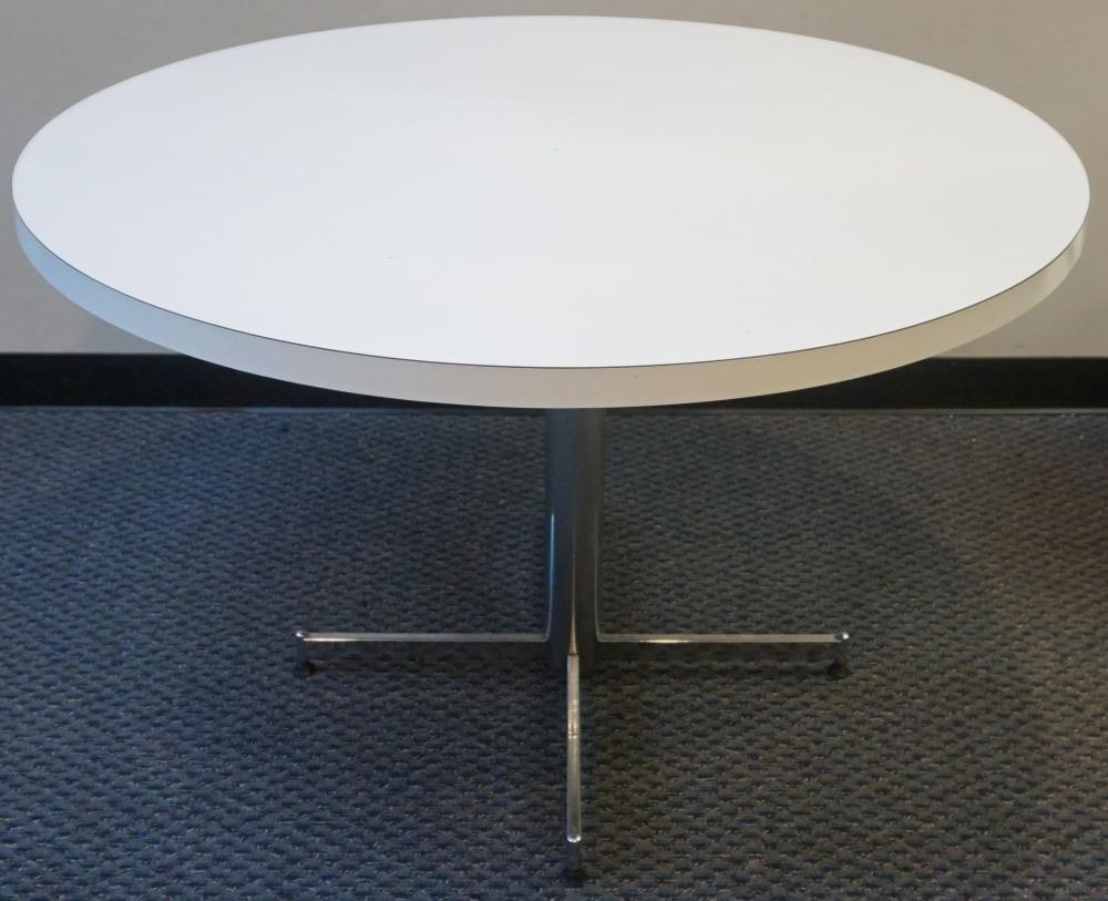 Appraisal: MID-CENTURY MODERN CHROME AND FORMICA TOP DINING TABLE X IN