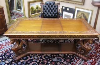 Appraisal: Description A bureau plat style desk in the style of