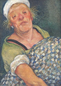 Appraisal: Nikolaas Eekman Belgian - Porteuse de Ballot Oil on canvas