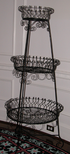 Appraisal: Victorian Style Wire Ware Triple Planter and Double Planter th