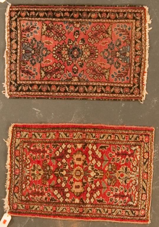 Appraisal: Two Hamadan scatter rugs Iran circa x each