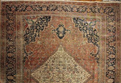 Appraisal: Sarouk Carpet ft in x ft in