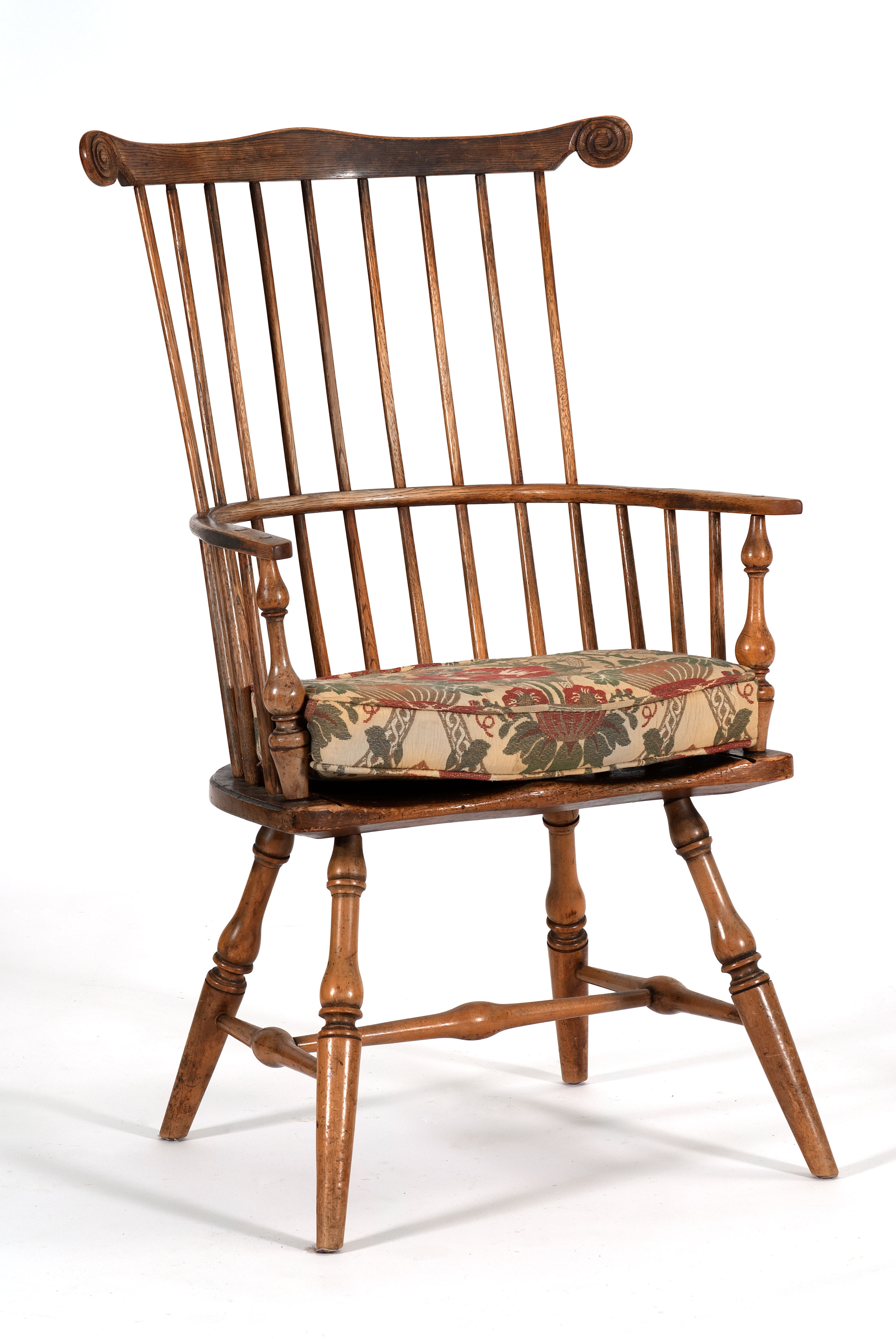 Appraisal: STICKLEY WINDSOR-STYLE FAN-BACK ARMCHAIR th CenturyIn oak ash and pine