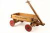 Appraisal: TOY WAGON - wooden Junior Roadster Convertible with red painted