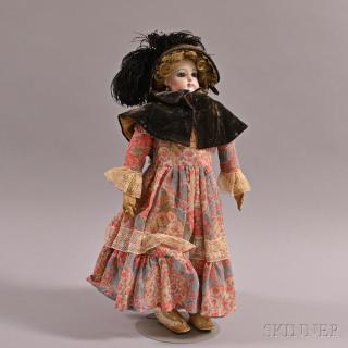 Appraisal: S Antoon Bisque Head Fashion Doll with inset paperweight eyes