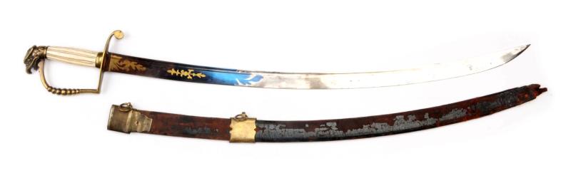 Appraisal: U S Circa Ball Guard Blade is decorated with fire