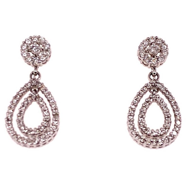 Appraisal: Diamond Teardrop Dangle Earrings Diamond Teardrop Dangle Earrings Stock Diamond