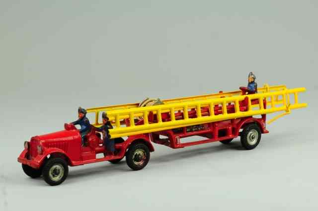 Appraisal: ARCADE FIRE LADDER TRUCK Cast iron painted in red overall