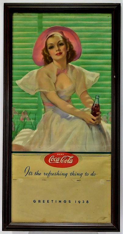 Appraisal: Bradshaw Crandell Coca Cola Advertising Calendar Bradshaw Crandell Coca Cola