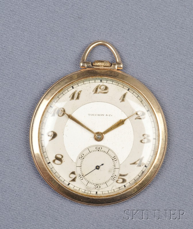 Appraisal: Art Deco kt Gold Open Face Bosun's Whistle Pocket Watch