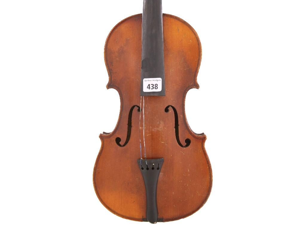 Appraisal: Early th century French violin cm