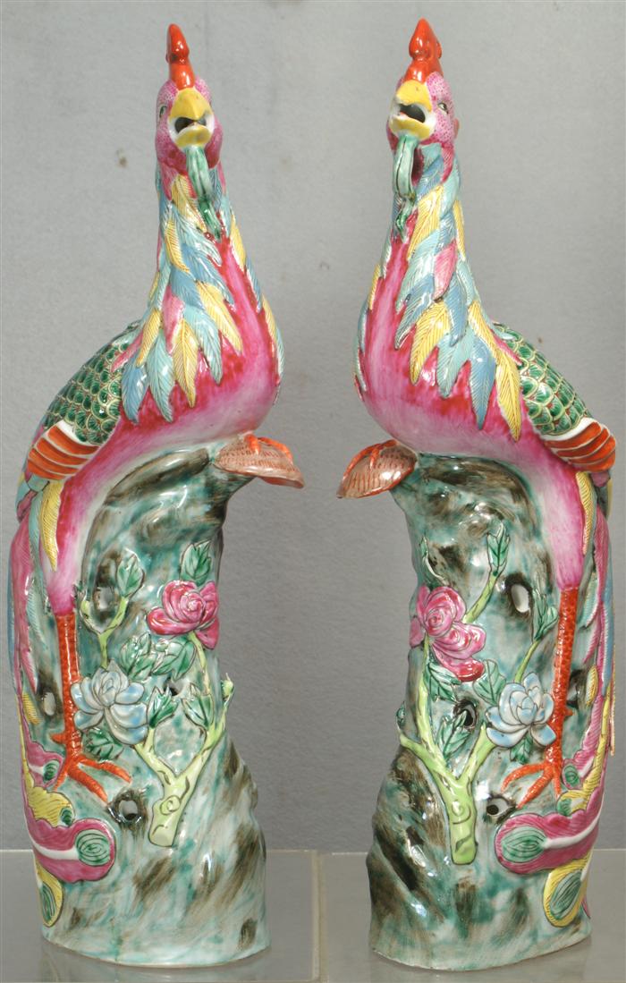 Appraisal: Large pair of Chinese porcelain fenghua measuring h th c