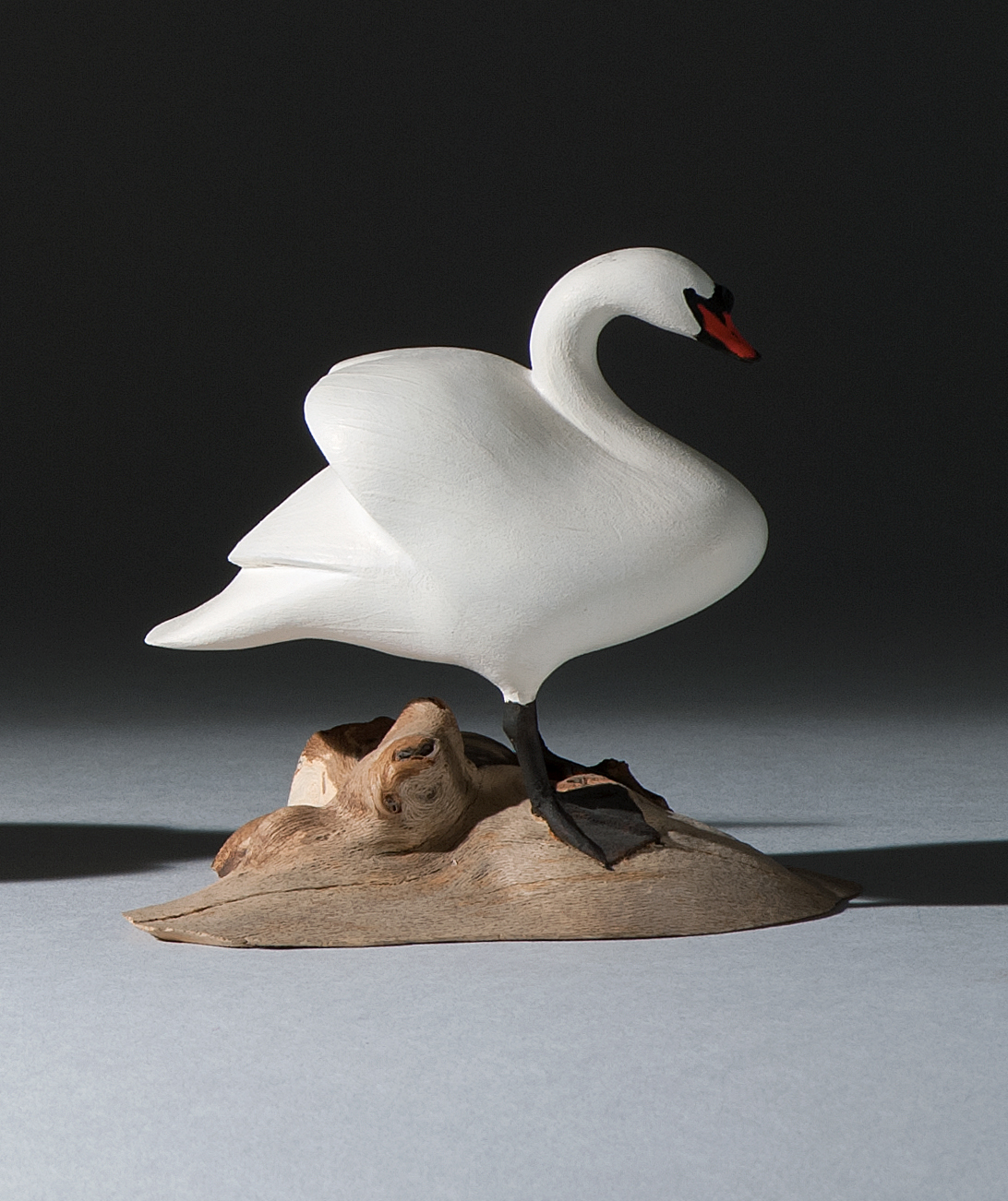 Appraisal: MINIATURE MUTE SWAN By Harold Gibbs of Barrington Rhode Island