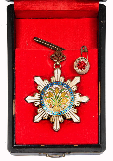 Appraisal: AN EARLY TH CENTURY ENAMEL DECORATED ORDER OF THE GOLDEN