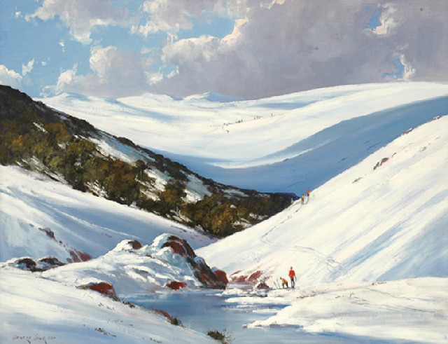 Appraisal: Leonard Long born Kosciusko Snow Spencers Creek NSW oil on