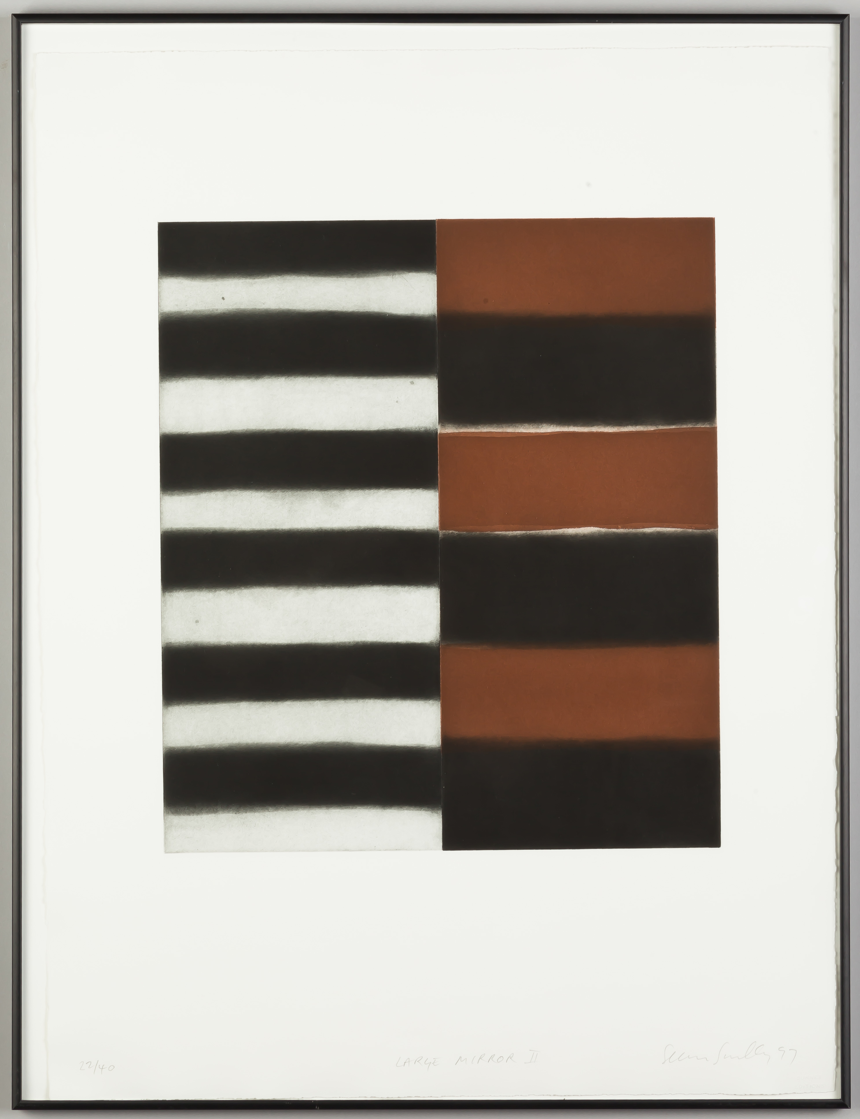 Appraisal: Sean Scully American Irish Born Large Mirror II Signed and