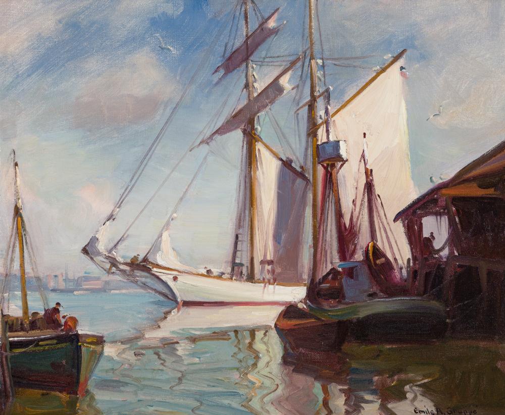 Appraisal: EMILE ALBERT GRUPPE American - The Yankee oil on canvas