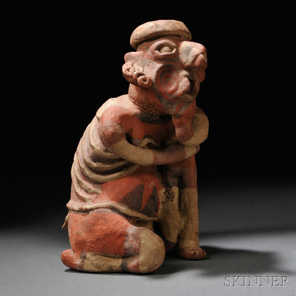 Appraisal: Nayarit Seated Female Figure c B C - A D