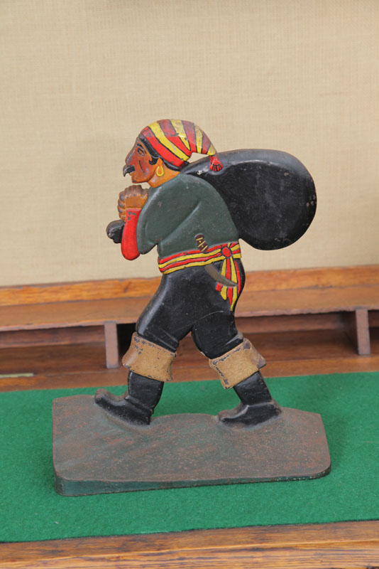 Appraisal: CAST IRON DOORSTOP Unattributed In the form of a pirate