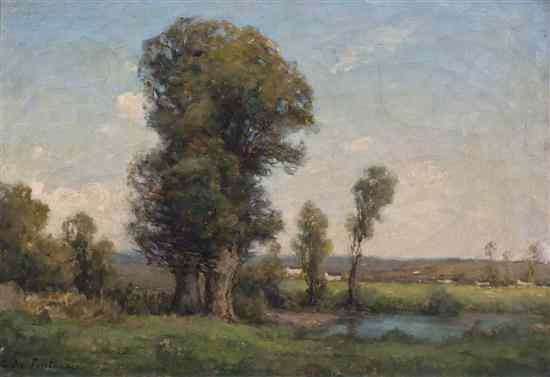 Appraisal: Andre des Fontaines French - The Clearing oil on canvas