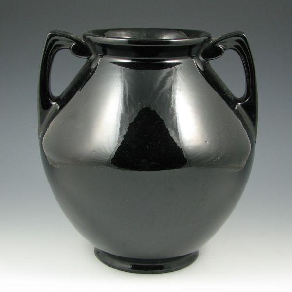 Appraisal: Roseville Rosecraft Black - vase Unmarked Excellent condition with a