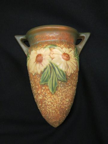 Appraisal: Roseville Pottery Dahlrose Wall Pocket original label and S C