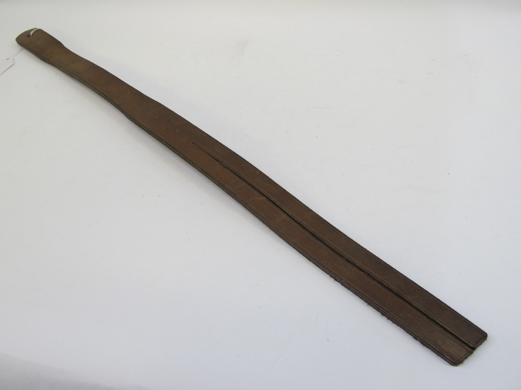 Appraisal: Leather tawse by G W Dick Sons Lochgelly