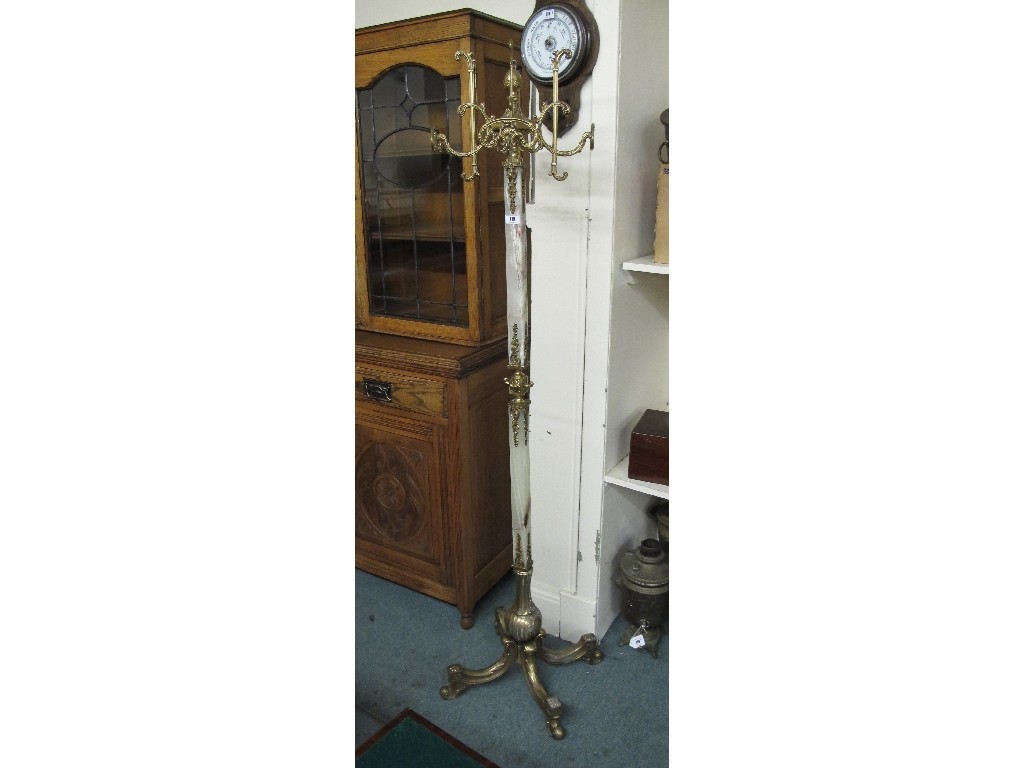 Appraisal: Reproduction onyx hat and coat stand