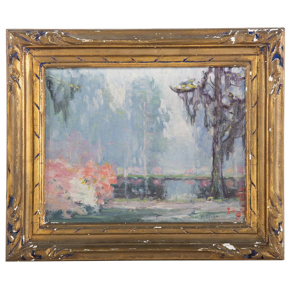 Appraisal: William Posey Silva Hazy Morning oil American - Hazy Morning