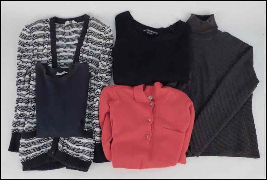 Appraisal: GROUP OF KNIT TOPS Comprised of one Yves Saint Laurent