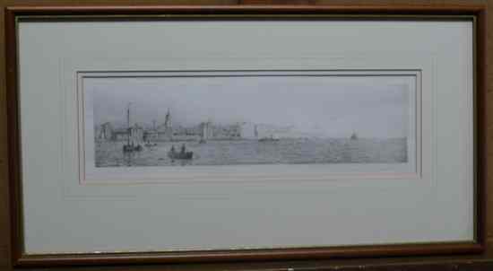 Appraisal: Rowland Langmaid - etching Old Portsmouth signed in pencil x