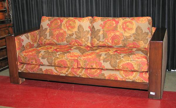 Appraisal: A Contemporary upholstered sofa modern height in width ft in