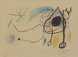 Appraisal: MIRO Joan Lithograph Sobreteixims I Escultures Pencil signed lower right