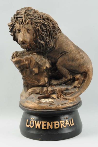 Appraisal: Lowenbrau Lion Barback Display This display is in very nice