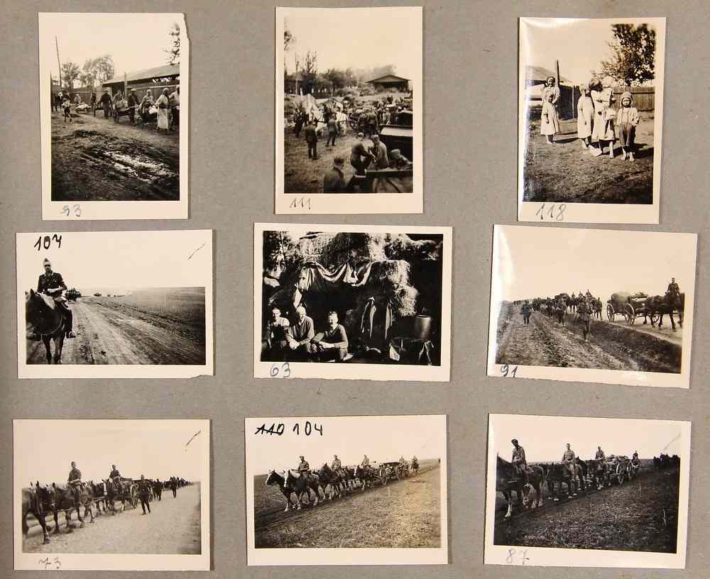 Appraisal: RARE WWII GERMAN SOLDIER'S PHOTO ALBUM - Eastern Front Photo