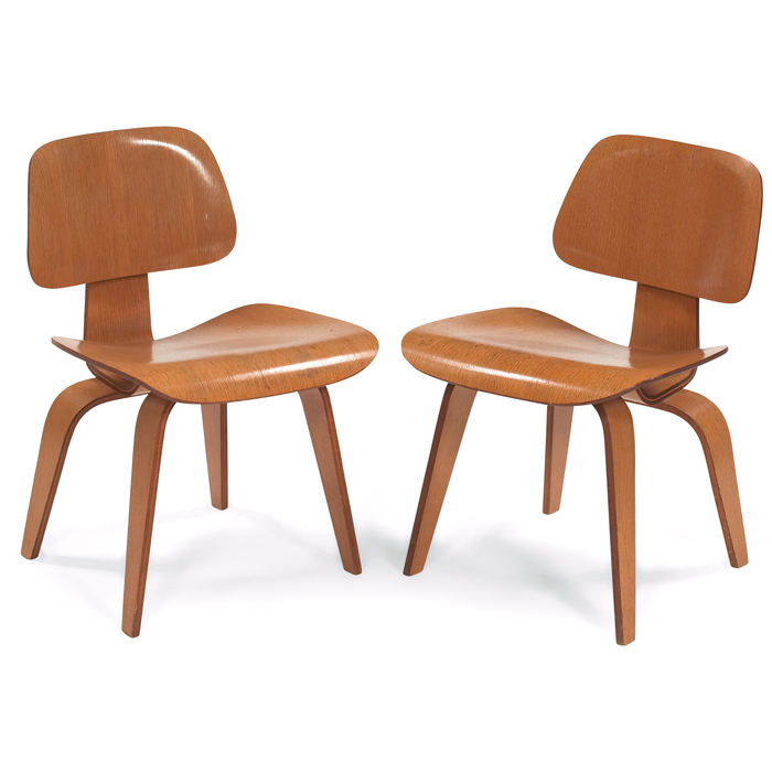 Appraisal: Charles and Ray Eames DCWs pair by Herman Miller s