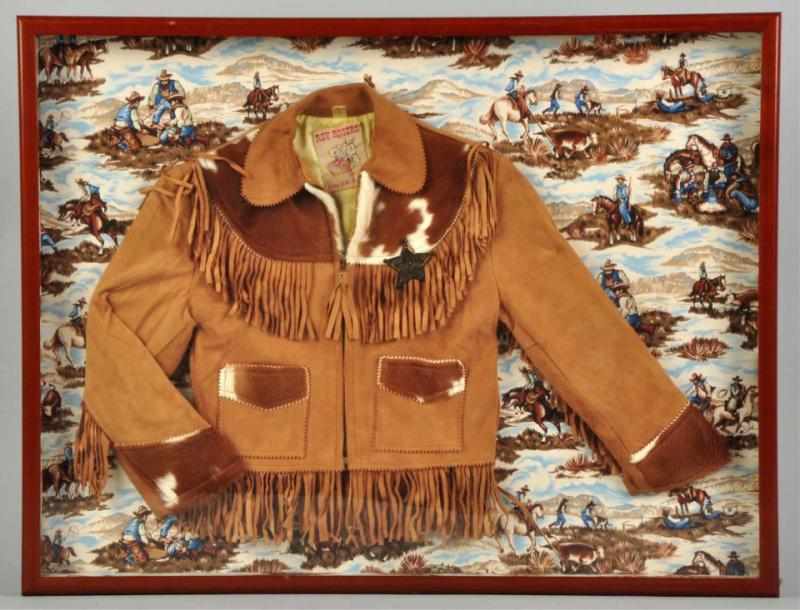 Appraisal: Vintage Roy Rogers Child's Leather Jacket With Roy Rogers King