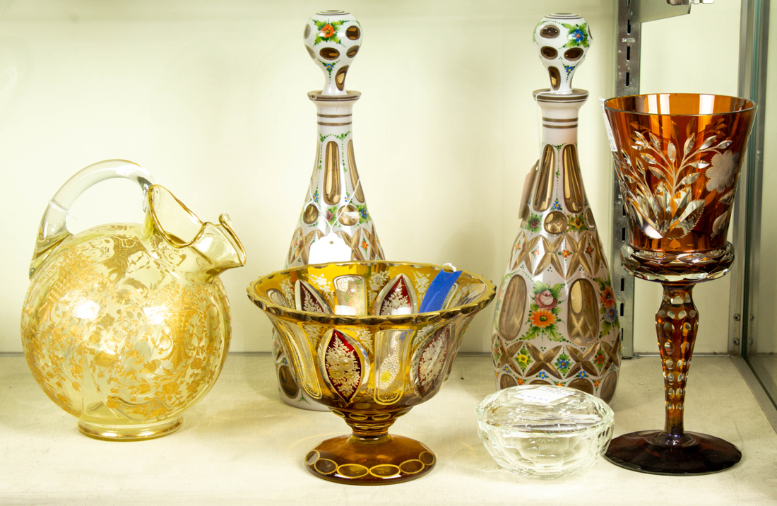 Appraisal: LOT OF GROUP OF EUROPEAN GLASS Lot of Group of